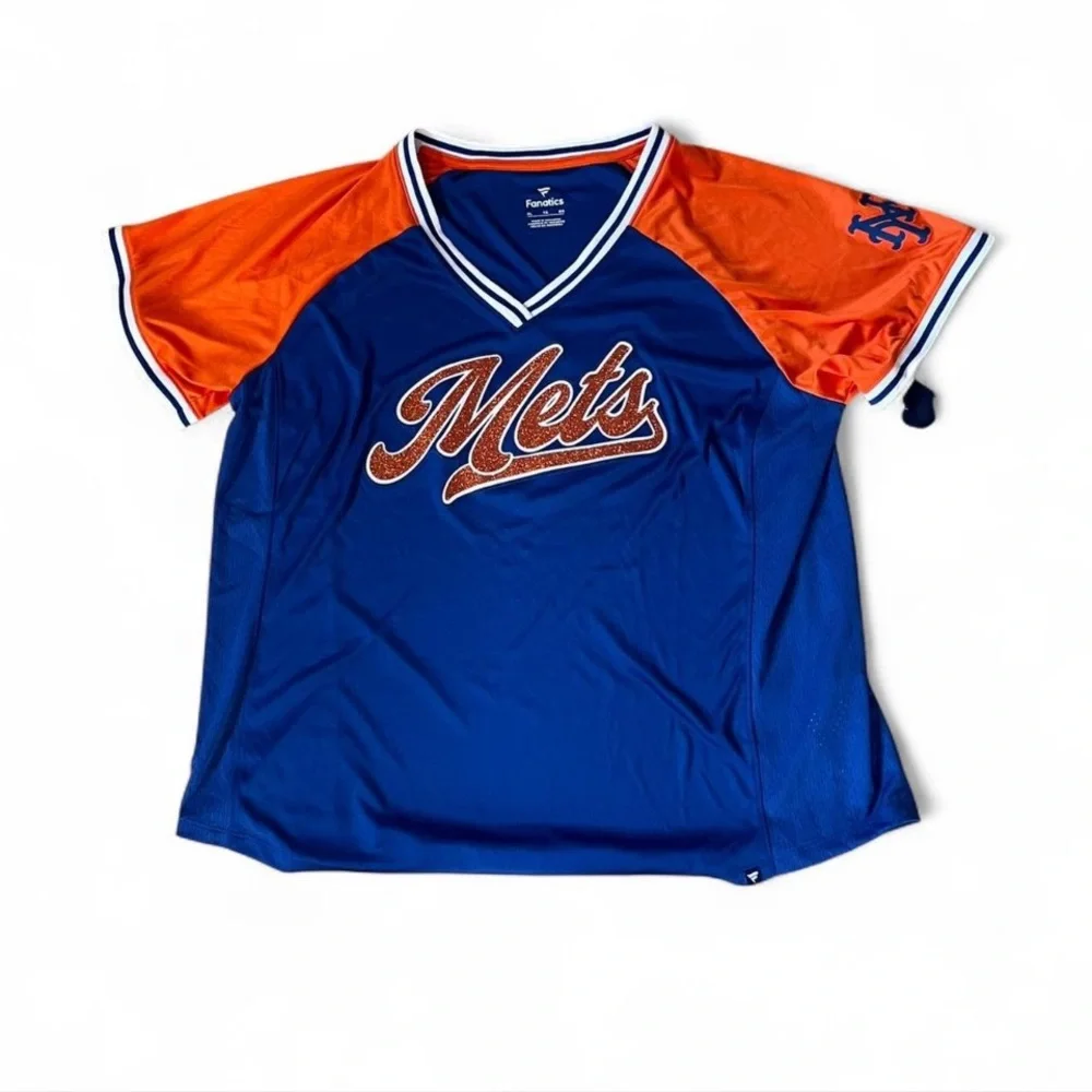 Fanatics Mets Blue and Orange Jersey - Picture 1 of 3